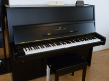 Klavier, schwarz matt